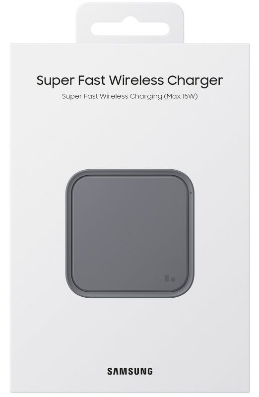 Бездротовий зарядний пристрій Samsung 15W Wireless Charger Pad (with TA) Black