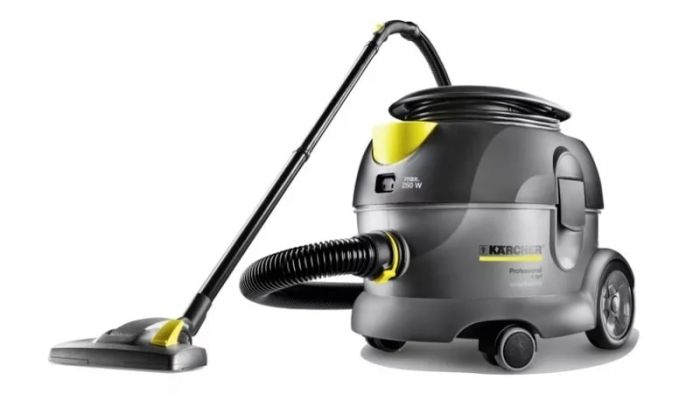 Пилосос Karcher T 12/1 eco!efficiency, для тихого сухого прибирання, 500Вт, 18.5кПа, 12л, 46 л/с, 6.4кг