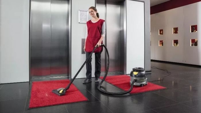 Пилосос Karcher T 12/1 eco!efficiency, для тихого сухого прибирання, 500Вт, 18.5кПа, 12л, 46 л/с, 6.4кг