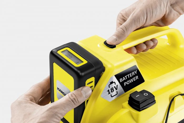 Господарський пилосос Karcher WD 1 Compact Battery, 18В, 7л, 1.2м, 3.14 кг, SOLO