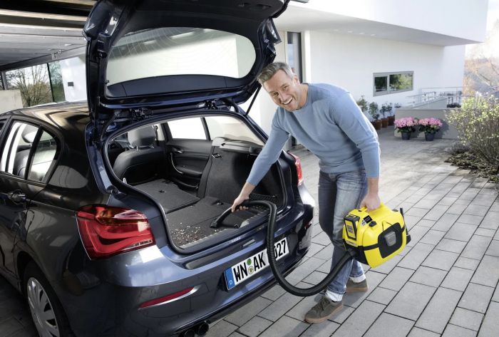 Господарський пилосос Karcher WD 1 Compact Battery, 18В, 7л, 1.2м, 3.14 кг, SOLO