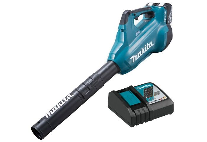 Повітродувка Makita DUB362RM2, безщіткова, акум, 18В LXT, 4Ah 2шт., 6.7-13.3 куб/хв, 27-53 м/с, 3.9кг