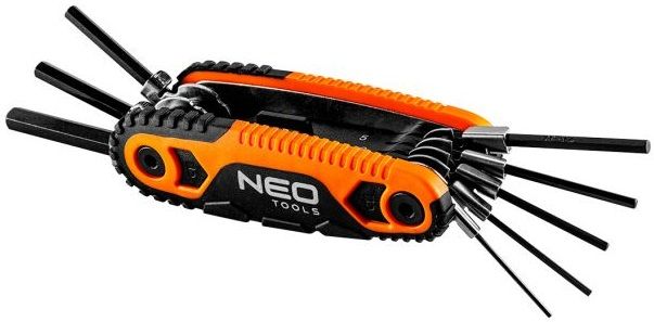 Ключі шестигранні NEO, з утримувачем, 1.5-8мм, набір 8 шт.