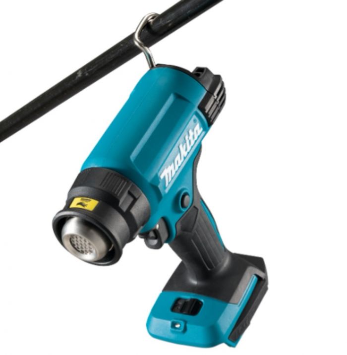 Фен будівельний Makita DHG181ZK акумуляторний, 18В, 550°C, 120/200 л/хв, SOLO