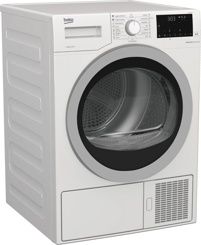 Сушильний барабан Beko DS8439TX - 60 см/8 кг/Heat-Pump/дисплей/15 прогр/A++/білий