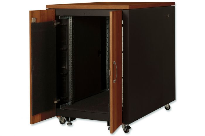 Шафа DIGITUS 19" 17U 750x1130, SOUNDproof, горіх, RAL 9005