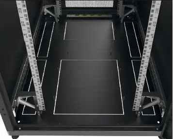 Шафа ZPAS розбірна 19" 42U 600x1200 перф.двері, задні розпашні WZ-IT-426012-45AA-5-161-FP