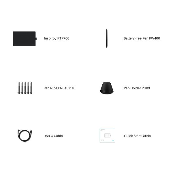 Графічний планшет Huion RTP-700 Cosmo Black