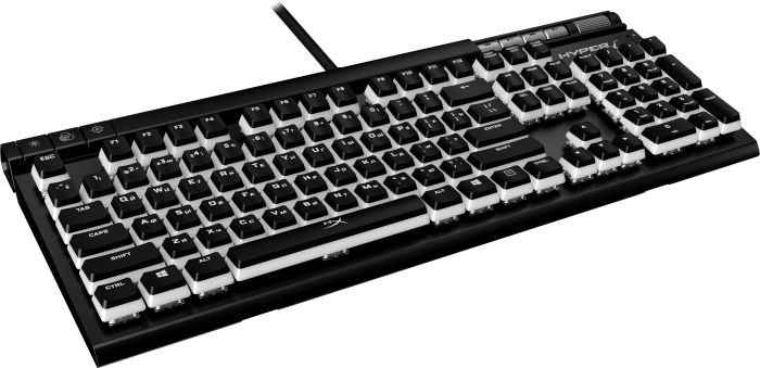 Набір кейкапів для клавіатури HyperX Pudding ABS 104 шт. білий/чорний