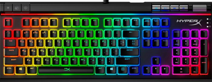 Набір кейкапів для клавіатури HyperX Pudding ABS 104 шт. білий/чорний