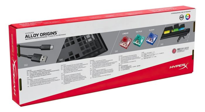 Клавіатура HyperX Alloy Origins Blue