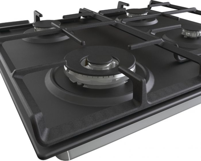 Варильна поверхня Gorenje GW641EXB/газов./поджиг/газ-контроль/чавунні реш./конфорка WOK/чорна