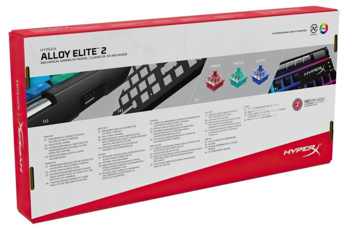 Клавіатура HyperX Alloy Elite RGB 2.0 Ru
