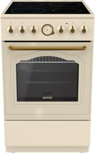 Плита Gorenje ECS5250CLI /склокераміка/50х60/аналоговий програматор/ духовка - 70 л/ гриль/слонової кістки