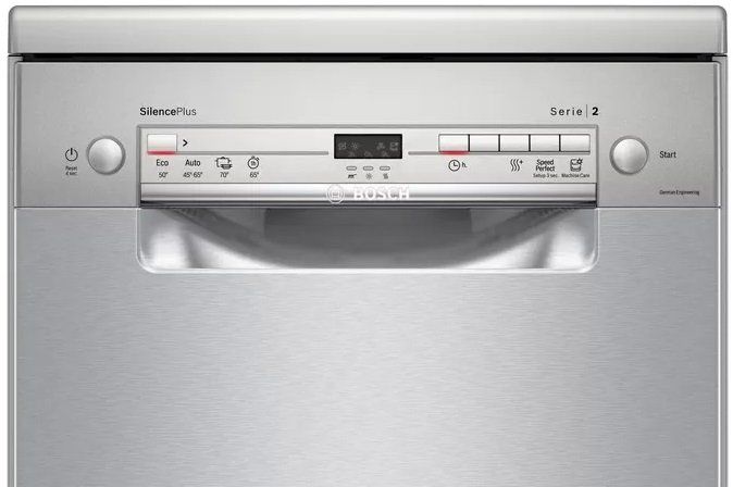 Окремо встановлювана посуд. машина Bosch SRS2IKI02K - 45 см/9 компл/4 прогр/4 темп реж/нерж сталь