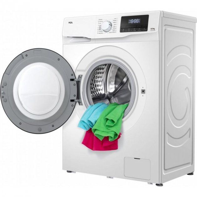 Пральна машина з фронт. завантаженням TCL FF0714WF0, 7кг, 1400 об/хв., A+++, 45 см, дисплей, білий
