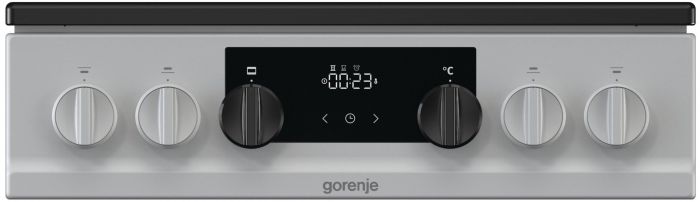 Плита Gorenje MEKS512W/комбінована/електр.программатор/50х60/духовка-70 л/ газ.контроль/гриль/електроподжиг/емалір.реш/білий