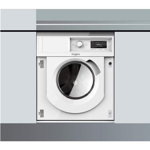 Вбуд. прально-сушильна машина Whirlpool BIWDWG75148, 7кг (5кг), 1400, A+++, Пара, 60см, Дисплей, Білий