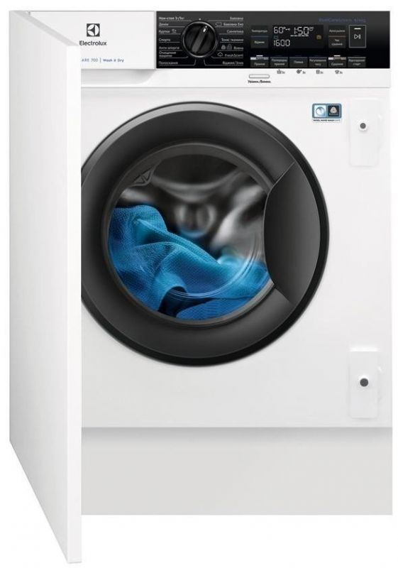 Прально-сушильна машина вбудована Electrolux EW7W368SIU, 8кг (4кг), 1600, A, Пара, Дисплей, Білий