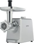М'ясорубка Gorenje MG2502SJX/2500 Вт/ реверс/ 2.1 кг/хв./3 диски + 3 насадки/шнекова соковижималка/система захисту/корпус-пластик+метал