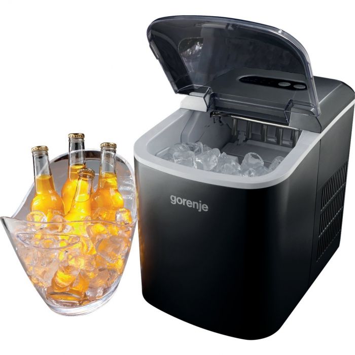 Льодогенератор побутовий Gorenje IMC1200B/ 12 кг/день/ об'єм - 2.2 л/ швидк. пригот.- 9 хв/електронне упр/чорний