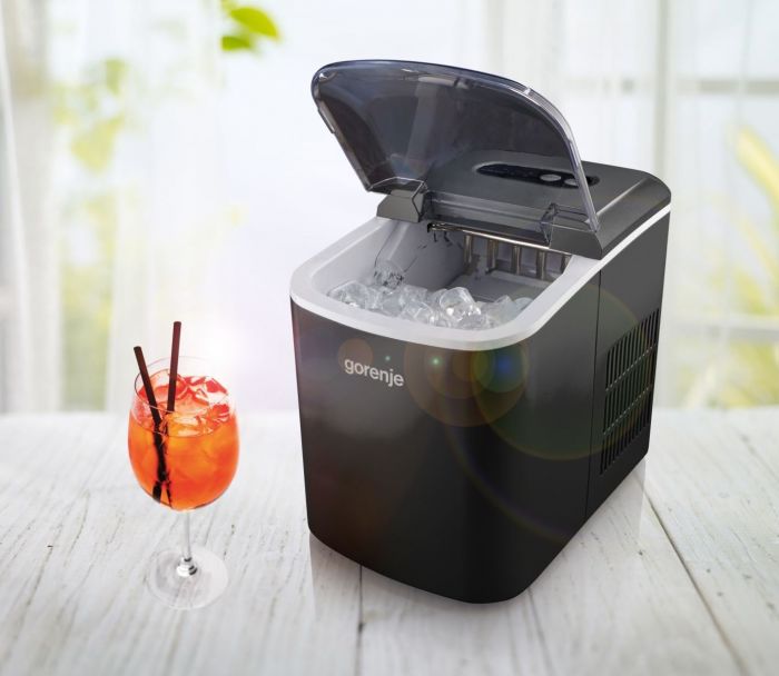 Льодогенератор побутовий Gorenje IMC1200B/ 12 кг/день/ об'єм - 2.2 л/ швидк. пригот.- 9 хв/електронне упр/чорний