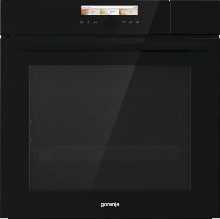 Духова шафа Gorenje BCS798S24BG/з функцією пароварки/сенсорне упр/багаторівневе приготування/чорний