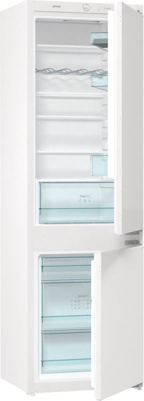 Вбуд. холодильник з мороз. камерою Gorenje RKI4182E1, 177х55х54см, 2 двері, 190( 73)л, А++, FrostLess , Зона св-ті, Білий