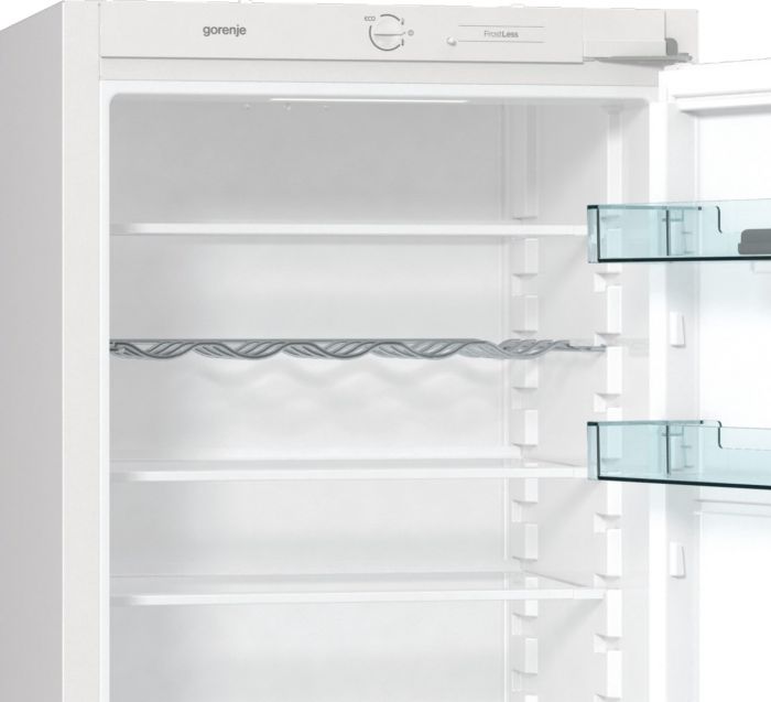 Вбуд. холодильник з мороз. камерою Gorenje RKI4182E1, 177х55х54см, 2 двері, 190( 73)л, А++, FrostLess , Зона св-ті, Білий