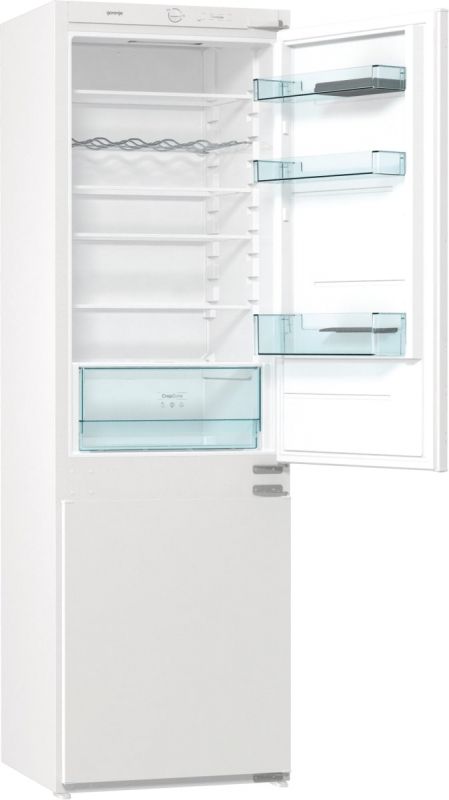 Вбуд. холодильник з мороз. камерою Gorenje RKI4182E1, 177х55х54см, 2 двері, 190( 73)л, А++, FrostLess , Зона св-ті, Білий