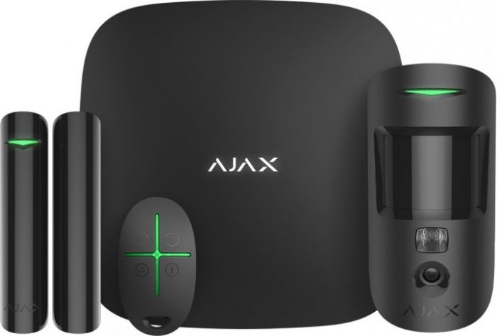 Комплект охоронної сигналізації Ajax StarterKit Cam Plus чорний