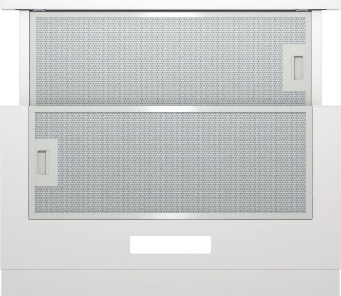 Вбудов.телескопічна витяжка Gorenje TH60E3W/ 60 см./3 швидк/350 м?/год./ алюм.фільтр/механіч упр (кнопочне)/LED/білий