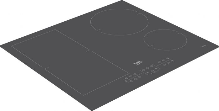Вбудовувана індукційна поверхня Beko HII64200FMTZG - Ш-60см./4 зони/зона розширення/сірий