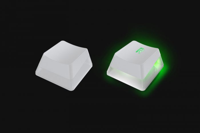 Набір кейкапів для клавіатури Razer Phantom US/UK 128шт. White