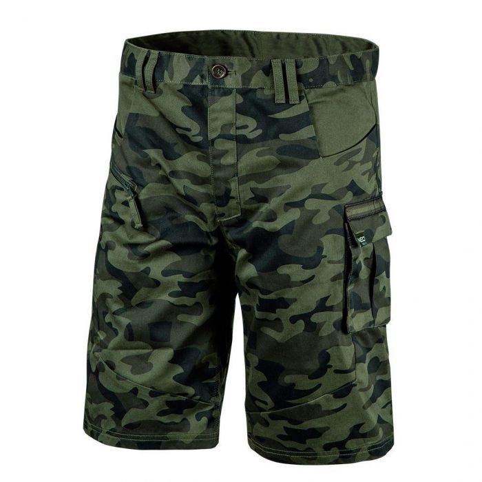 Шорти робочі NEO CAMO, розмір L (52), 255 г/м2, еластичний пояс, камуфляжні