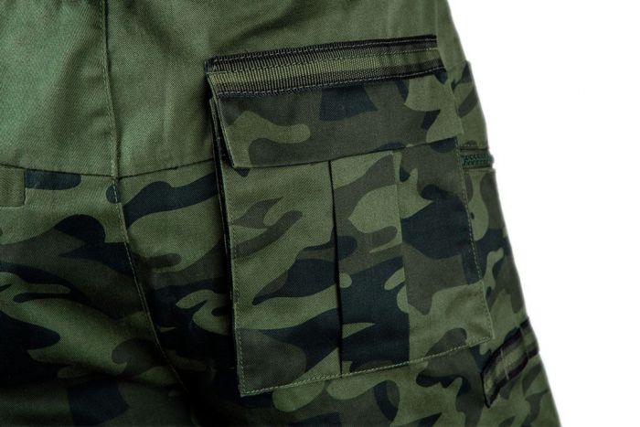 Шорти робочі NEO CAMO, розмір XL (54), 255 г/м2, еластичний пояс, камуфляжні