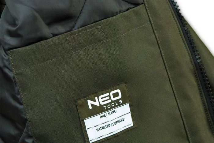 Куртка робоча NEO CAMO, розмір XL (54), з мембраною з TPU, водостійкість 5000мм, світлоповертаючі елементи, капюшон