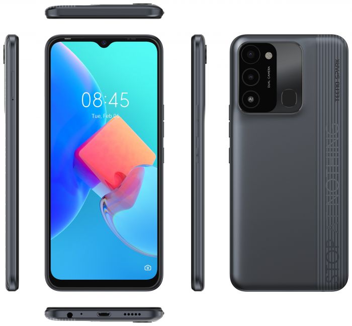 Смартфон TECNO Spark 8С (KG5k) 4/64Gb 2SIM Magnet Black