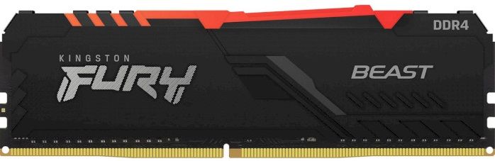 Пам'ять ПК Kingston DDR4 16GB 2666 FURY Beast RGB