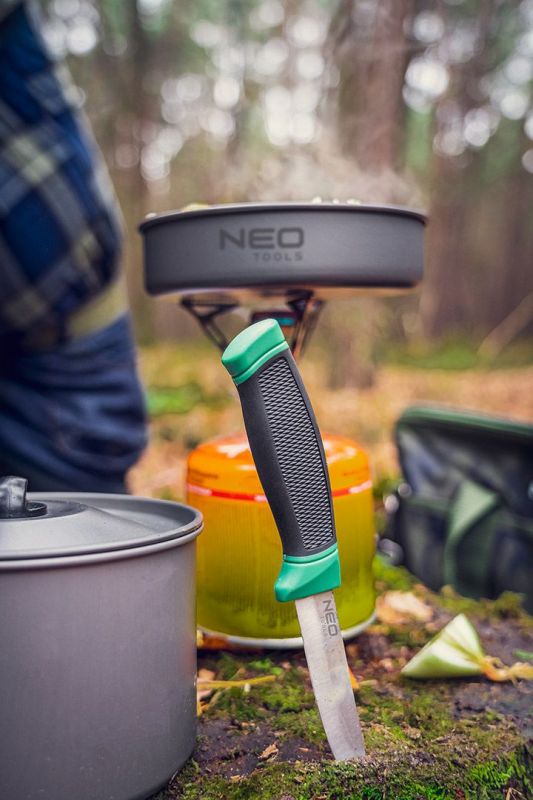Ніж універсальний NEO, 215 мм, лезо 95 мм, рукоятка двокомпонентна, чохол