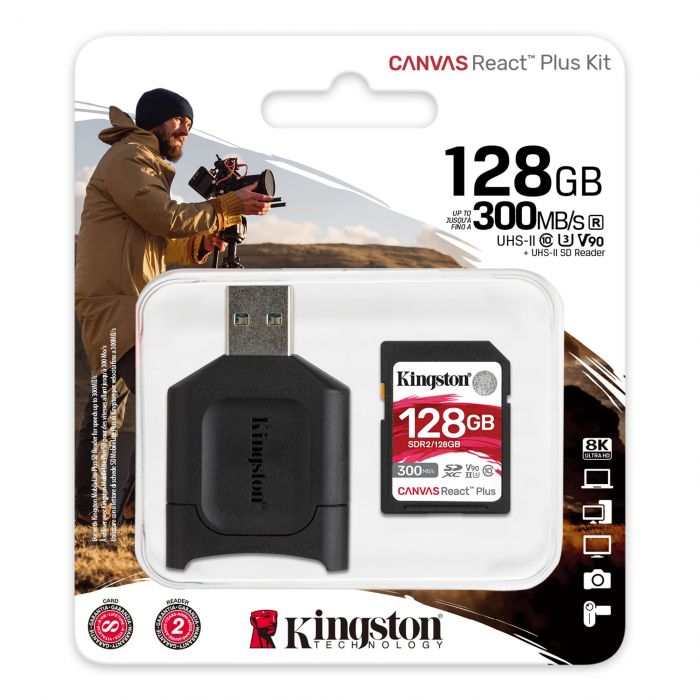 Карта пам'яті Kingston SD 128GB  C10 UHS-II U3 R300/W260MB/s