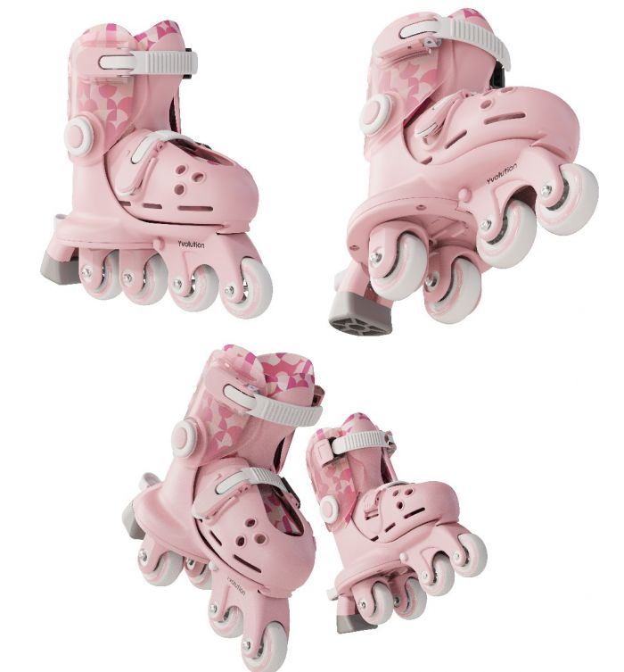 Ролики Yvolution Switch Skates Рожеві