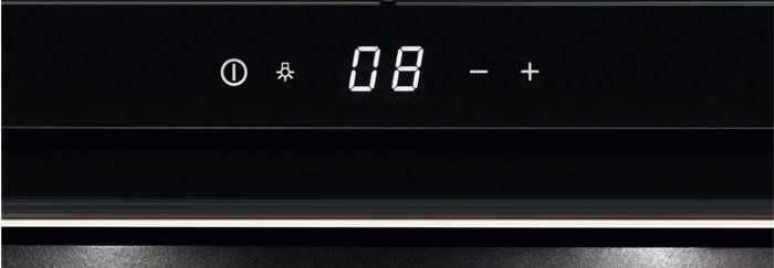 Шафа Electrolux винна вбудовувана, 45х56х60см, 1 дв., Холод.відд. - 49л, F, Полиць - 2, Пл. - 18шт, Темп.зон - 1, Чорний