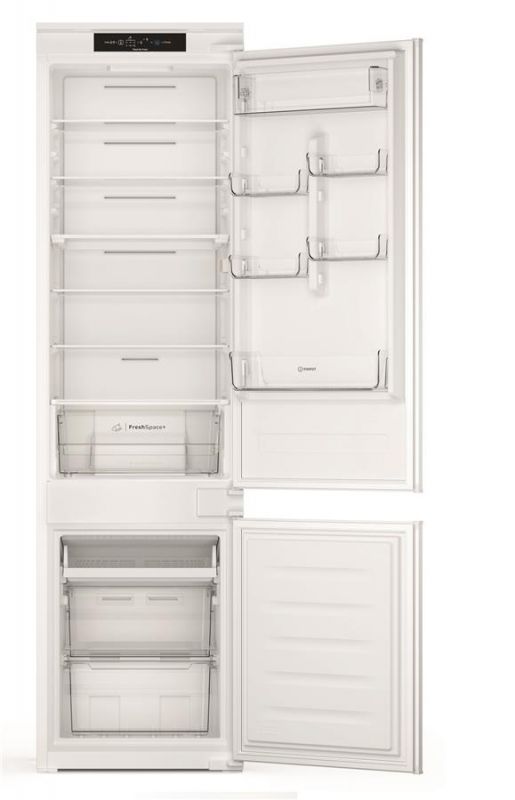 Вбуд. холодильник з мороз. камерою Indesit INC20T321EU, 193.5х54х54см, 2 дв., Х- 212л, М- 68л, A+, NF, Білий