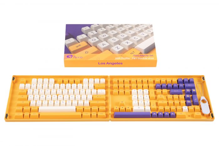 Akko Кейкапи Los Angeles ASA Fullset Keycaps, EU, Blue