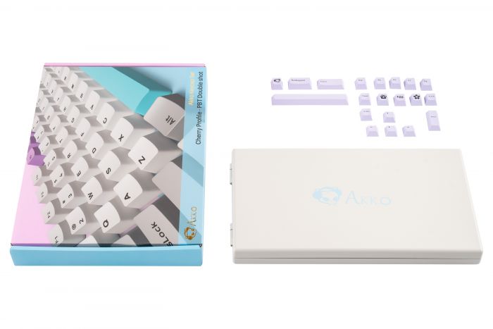 Akko Кейкапи Silent Fullset Keycaps, EU, Blue