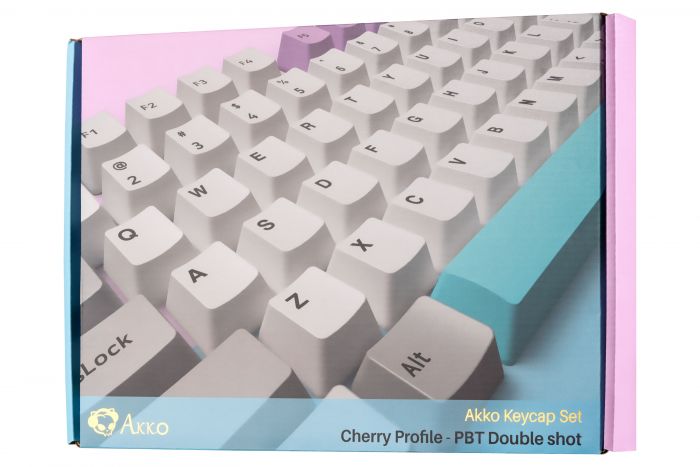 Akko Кейкапи Silent Fullset Keycaps, EU, Blue