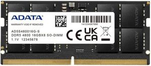 Пам'ять ноутбука ADATA DDR5 16GB 4800