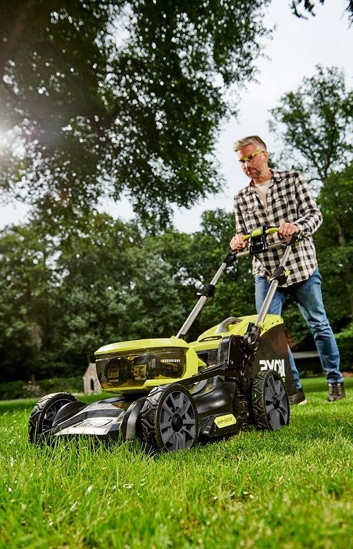 Газонокосарка Ryobi MAX POWER RY36LMX46A-140, 36В, акумуляторна, безщіткова, 46см, АКБ 1х4.0Ач