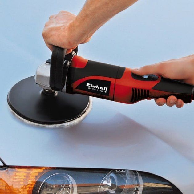 Полірувальна машина Einhell CC-PO 1100/150 E, 1100Вт, 3500 об/хв, диск 150мм, 2.5 кг